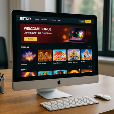 Betizy - Benutzerfreundliches Design - Desktop Ansicht